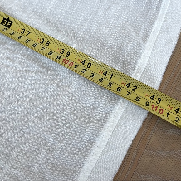 Grade & Gather white duster / long kimono / open front cardigan, high side slits - Picture 4 of 5